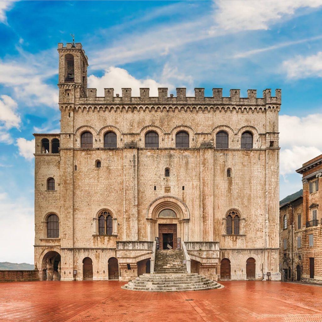 Gubbio was originally founded by the Umbrian people on the slope of a mountain. The unique seven Bronze Tablets are it’s only written testimony and kept in the Museum of the Palazzo dei Consoli.